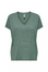 T-shirt com Decote em V - Verde