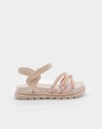 Sandalias brillantes - Beige