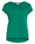 T-shirt com Gola Redonda - Verde