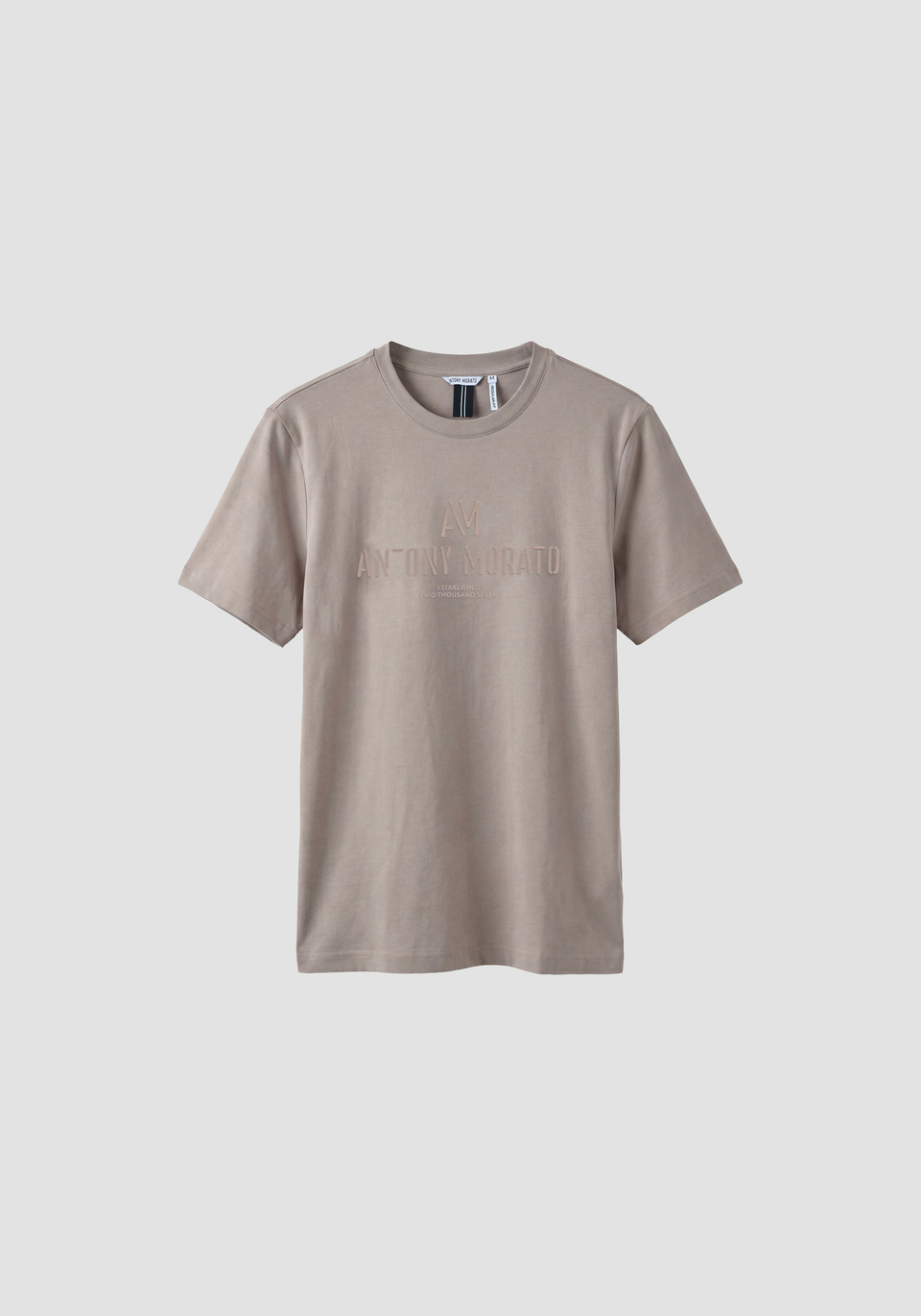 T-shirt com Relevo - Bege