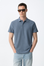 Polo Regular - Azul Médio
