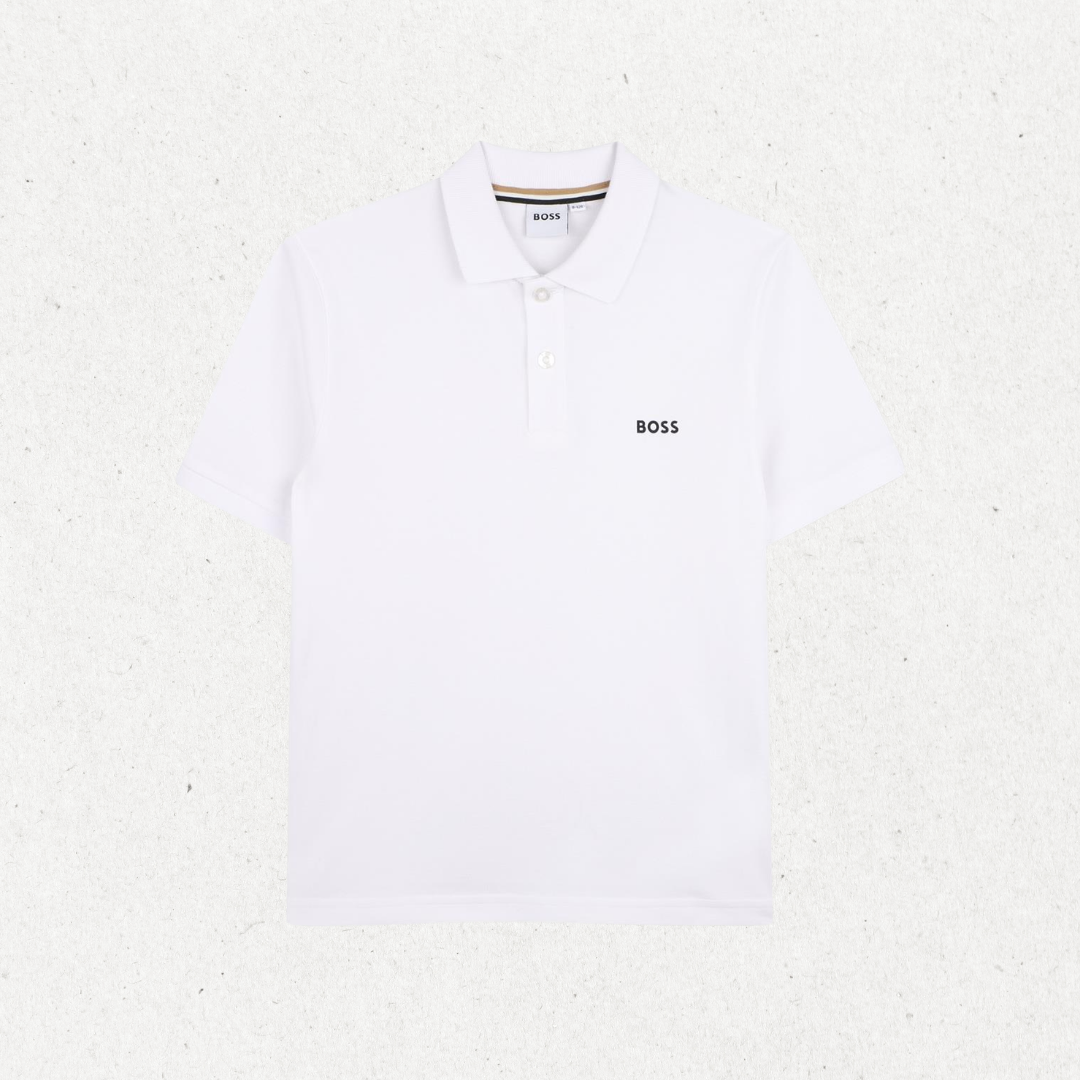 Polo com Logo - Branco