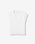 T-shirt Decote em V - Branco