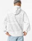 Hoodie com Estampado Traseiro - Branco