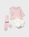 Conjunto de Malha 3 Peças - Rosa