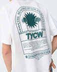 T-shirt com Estampado Traseiro - Branco