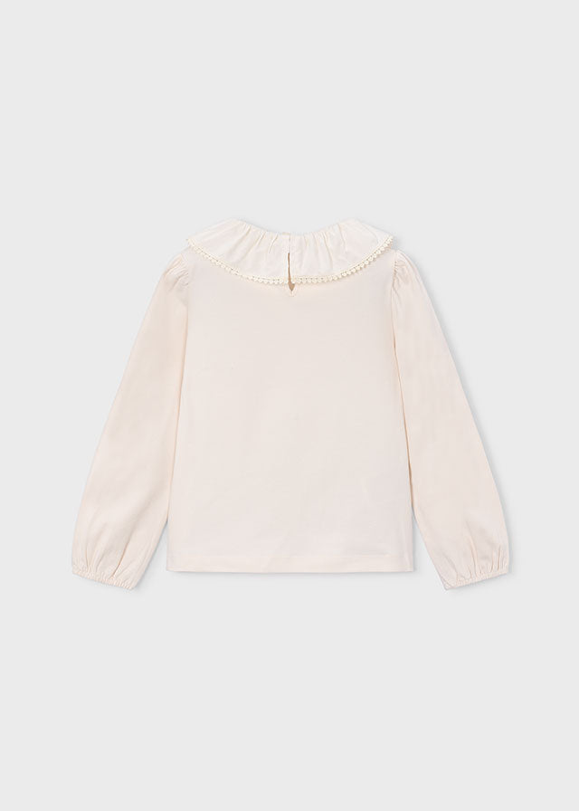 Blusa com Gola - Crú