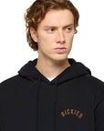 Hoodie com Estampado Traseiro - Preto