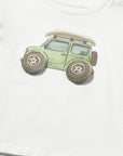 T-shirt com Aplicações - Branco