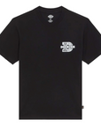 T-shirt com Estampado Traseiro - Preto