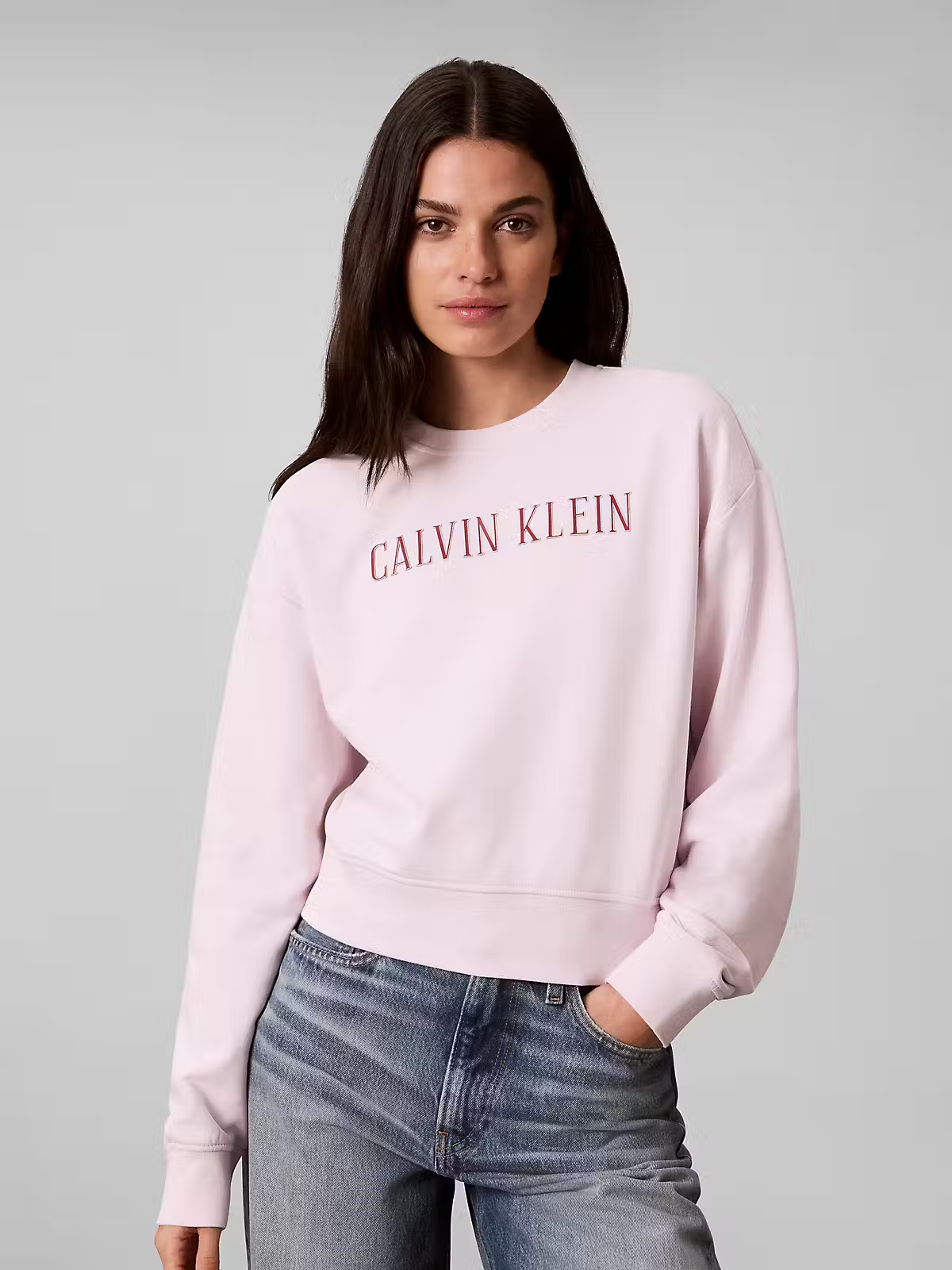 Sweat com Logo - Rosa
