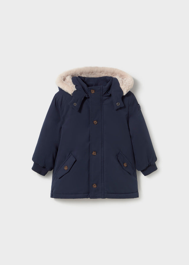Parka com Capuz - Marinho