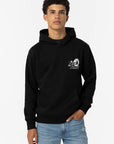 Hoodie com Estampado Traseiro - Preto