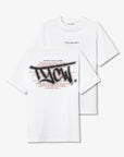 T-shirt com Estampado Traseiro - Branco