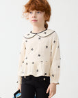 Blusa Bordada - Crú