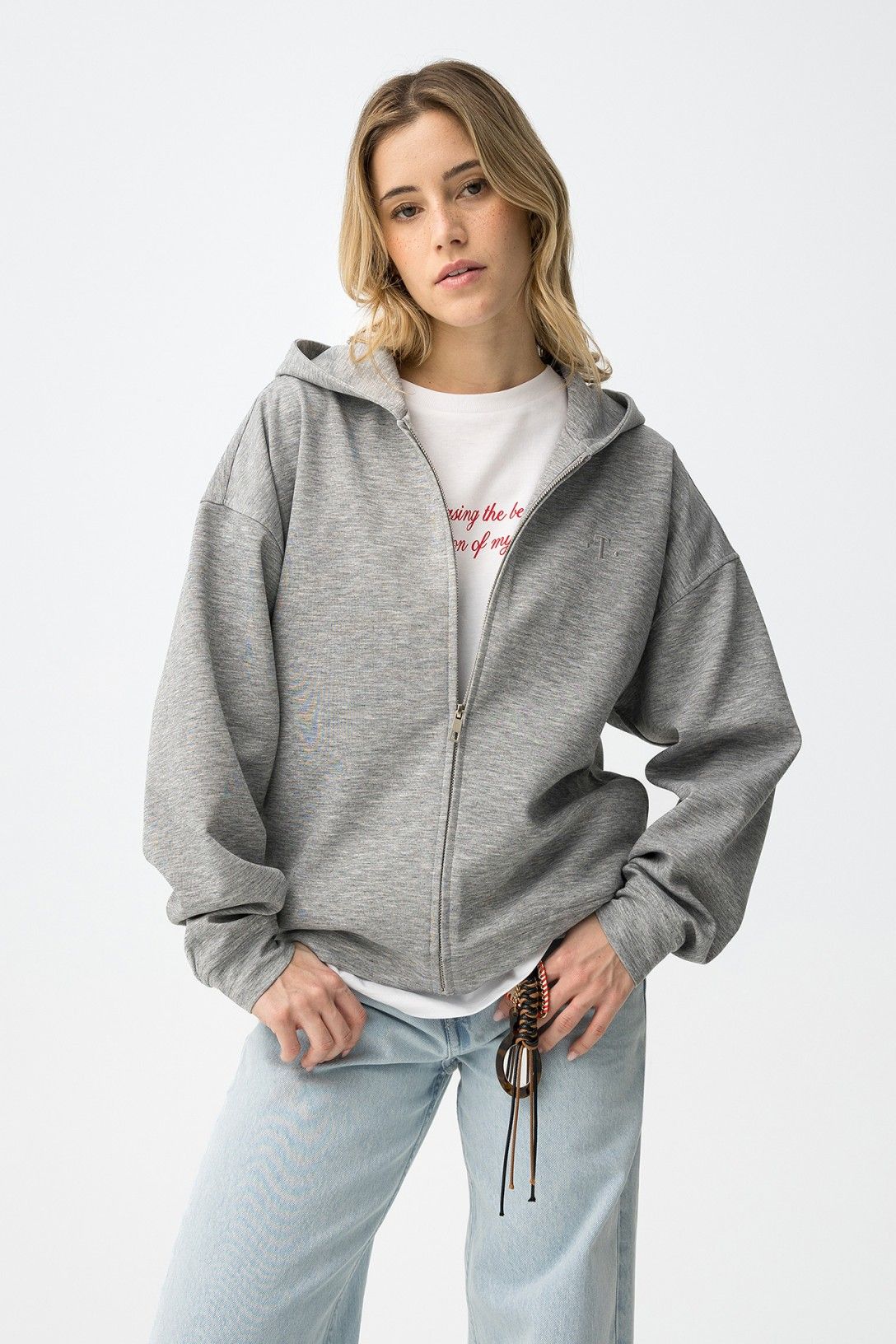 Casaco de Fato de Treino - Cinza