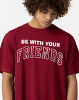 T-shirt Estampada - Bordo