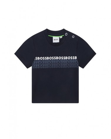 T-shirt com Logo - Marinho