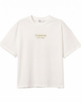 T-shirt com Estampado Traseiro - Crú