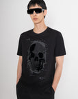 T-shirt com Caveira - Preto