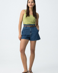 Calções de Ganga - Azul Médio