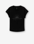 T-shirt Combinada - Preto