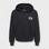 Hoodie com Estampado Traseiro - Preto