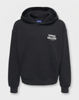 Hoodie com Estampado Traseiro - Preto
