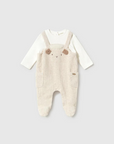 Babygrow com Pé - Bege