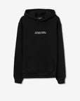 Hoodie com Estampado Traseiro - Preto