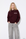 Hoodie com Estampado Traseiro - Bordo