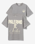 Camiseta con estampado en la espalda - Gris
