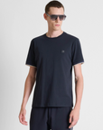 T-shirt com Logo - Marinho