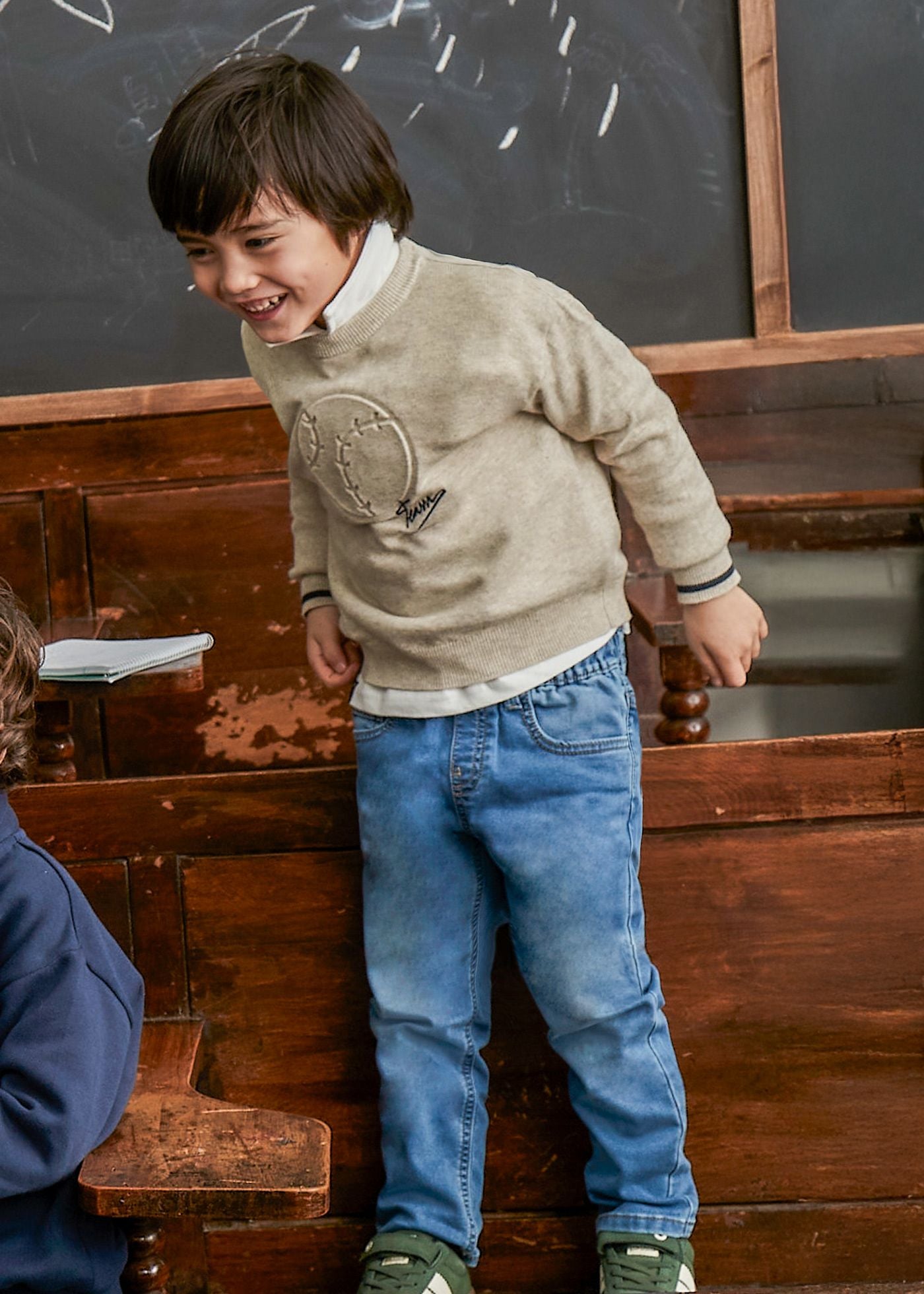 Calças de Ganga - Azul Médio