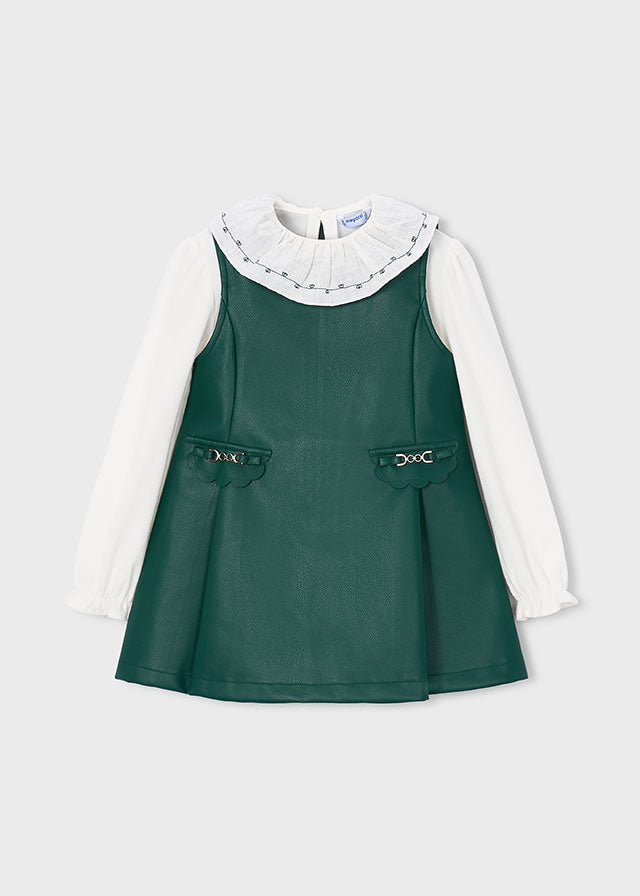 Vestido Combinado - Verde