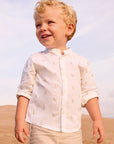 Camisa com Padrão - Branco