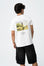T-shirt com Estampado Traseiro - Branco