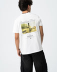 T-shirt com Estampado Traseiro - Branco