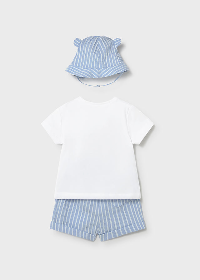 Conjunto de 3 Peças - Azul Claro