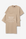 T-shirt com Estampado Traseiro - Bege