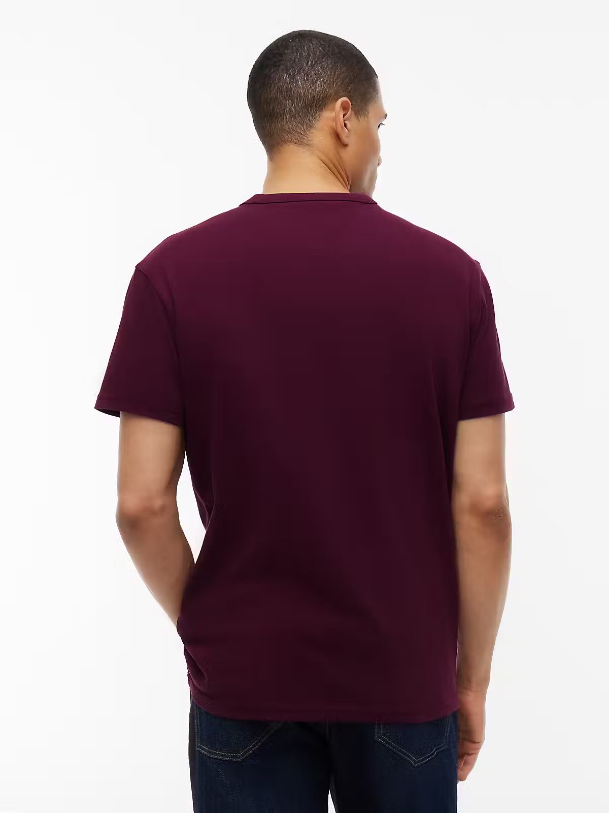 T-shirt com Logo - Bordo