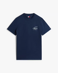 T-shirt com Estampado Traseiro - Marinho