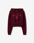 Hoodie Estampada - Bordo