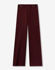 Calças Wide Leg - Bordo