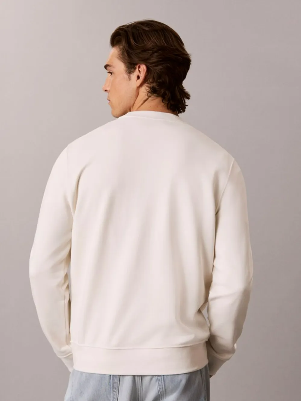 Sweat com Logo - Bege