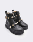 Botas com Aplicações - Preto