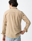 Camisa Efeito Linho - Bege