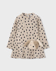 Vestido com Bolsa - Bege