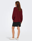 Sweat Estampada - Bordo