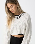 Camisoal de Malha Cropped - Branco